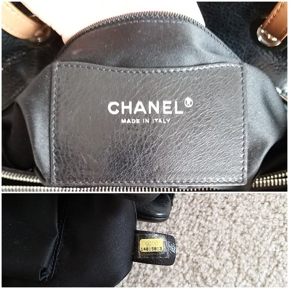 Auth Chanel Black Glazed Calfskin On the Road Tote Bag - Pre-owned - Picture 13 of 16